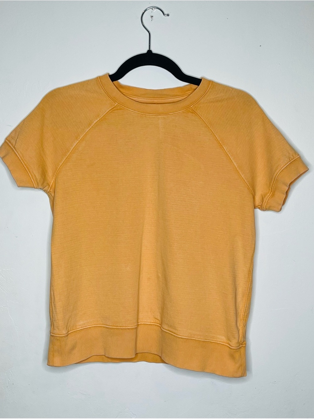 Women’s Athleta Sundown Sweatshirt Tee Sunrise Orange XS